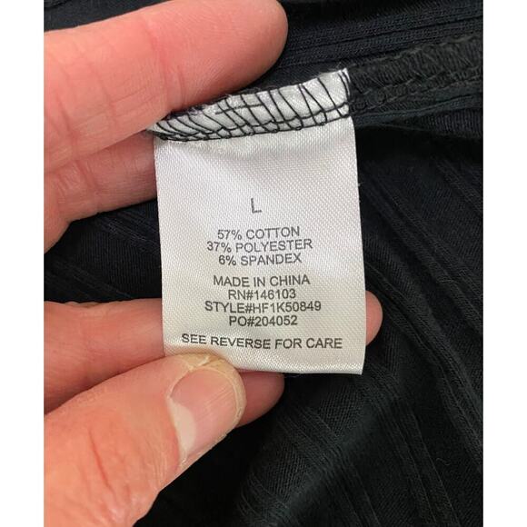 NWT Hippie Rose L Black Short Knit Mini Shift Dress $34.00 - Picture 4 of 7